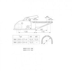 WINTERHOFF WW 200-C7-H, -3000 kg, &Oslash; 70 mm