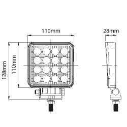 TREKKER Arbeitsscheinwerfer LED (Fluter), 10-30 V, 1920lm,