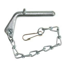 Vorsteckbolzen, &Oslash; 16 x 80 x 64 mm, mit Kette/Haken