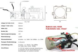 SPX Hydraulikaggregat, 8 l, 12 V, 1600 W